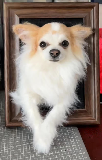 Custom Needle-Felted Dog
