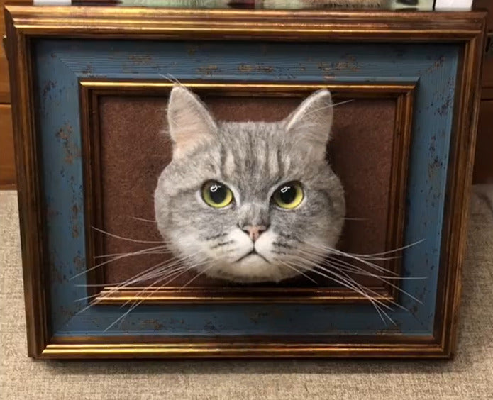 Custom Needle-Felted Cat