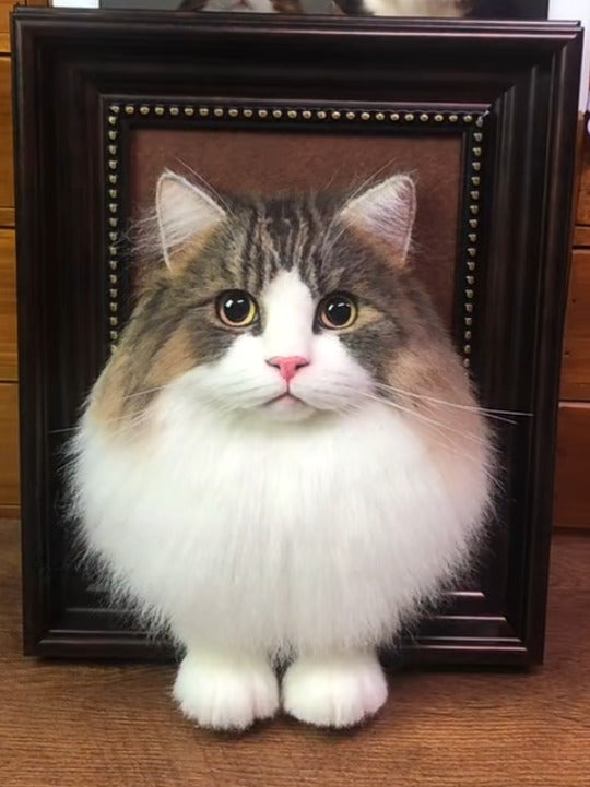 Custom Needle-Felted Cat